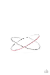 Chicly Crisscrossed - Pink Bracelet 1663B