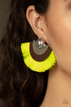Load image into Gallery viewer, Fan Of The FLAMBOYANCE - Yellow Earring 2682E
