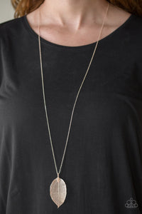 Fall Foliage - Gold Necklace
