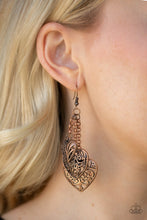 Load image into Gallery viewer, Once Upon A Heart - Copper Earring 106E