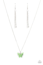 Load image into Gallery viewer, Butterfly Prairies -  Green Necklace 1414n