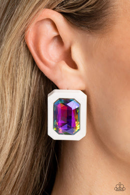 Edgy Emeralds - Multi Earring 2925e