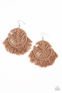 All About MACRAME - Brown Earring 2708E