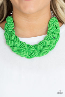 The Great Outback - Green Necklace 1033n