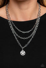 Load image into Gallery viewer, Winking Wanderer - Silver Necklace 1473n