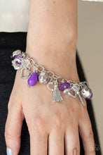 Load image into Gallery viewer, Charmingly Romantic - Purple Bracelet 1566B