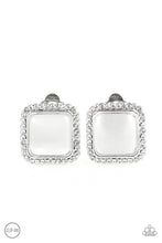 Load image into Gallery viewer, Cinderella Chic - White Clip - on Earrings