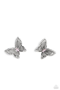 Wispy Wings - Pink Earring