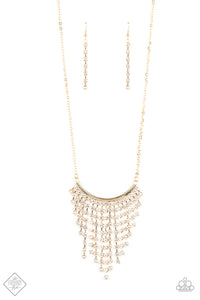 Glitter Bomb - Gold Necklace 1016n