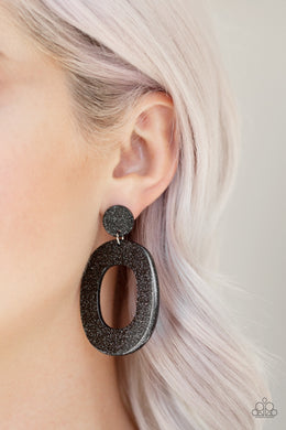 Miami Boulevard - Black Earring Post