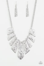 Load image into Gallery viewer, Texture Tigress - Silver Necklace 37n