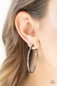 Comin Into Money - Black Earring 2551E