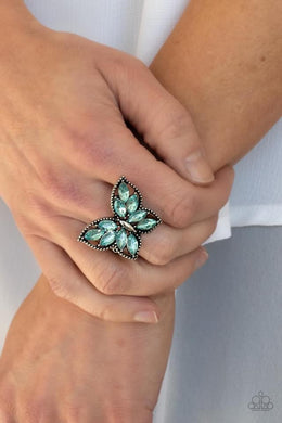 Fluttering Fashionista - Blue Ring