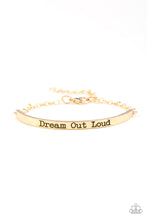Load image into Gallery viewer, Dream Out Loud - Gold Bracelet 1676B