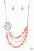 Load image into Gallery viewer, Fabulously Floral - Orange Necklace 1251N