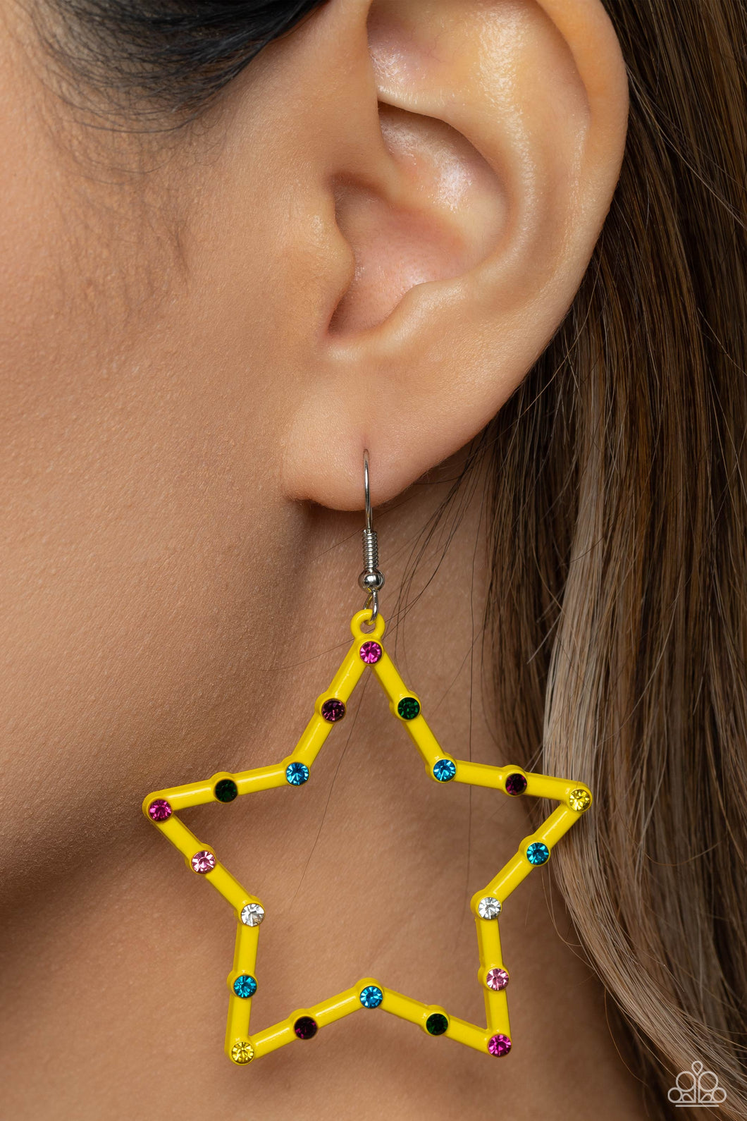 Confetti Craze - Yellow Earring 2919e