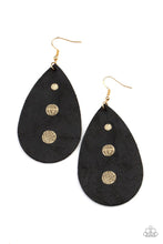 Load image into Gallery viewer, Rustic Torrent - Black Earring 2854e