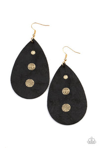 Rustic Torrent - Black Earring 2854e