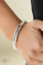 Load image into Gallery viewer, So She Did - White Bracelet 1788b