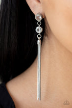 Load image into Gallery viewer, Tassel Twinkle - White Earring 2501e
