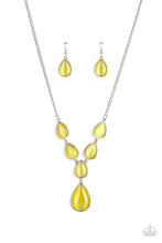 Load image into Gallery viewer, Dewy Decadence - Yellow Necklace 1260n