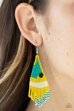 Load image into Gallery viewer, Brightly Beaded - Yellow Earring