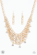 Load image into Gallery viewer, Fishing for Compliments - Gold Blockbuster Necklace 1184N