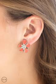 Island Iris - Orange Earring