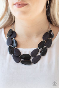Colorfully Calming - Black Necklace 1282n