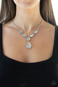 Dewy Decandence  - White Necklace 1260N