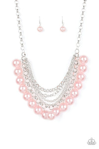One - Way WALL Street - Pink Necklace