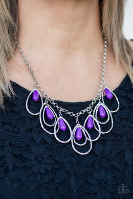 Tango Tempest  - Purple Necklace