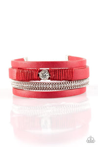 Catwalk Casual - Red Urban Bracelet