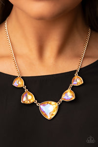 Cosmic Constellations - Gold Necklace 1071n