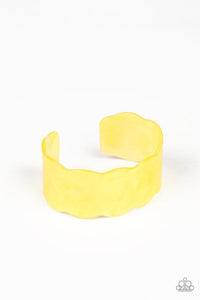 Retro Ruffle - Yellow Bracelet 1589B