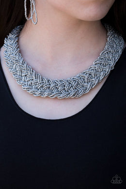 Mesmerizingiy Mesopotamia - Silver Necklace 81n