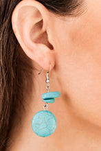 Load image into Gallery viewer, Fabulously Flintstone - Blue Earrings 2552E