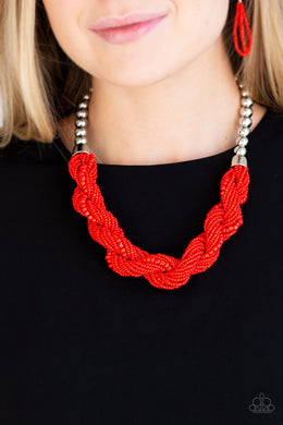 Savannah Surfin - Red Necklace 57n