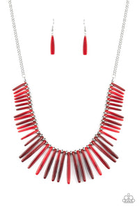 Out of My Element - Red Necklace 1196N