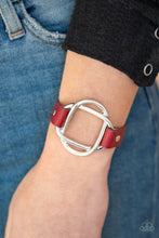 Load image into Gallery viewer, Nautically Knotted - Red Bracelet 1662B
