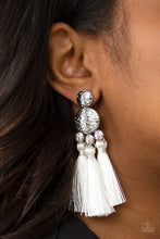 Load image into Gallery viewer, Taj Mahal Tourist - White Earring 28E