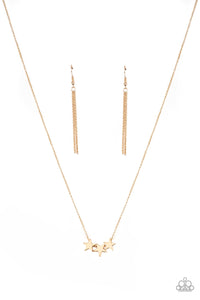 Shoot For The Stars - Gold Necklace 1247N