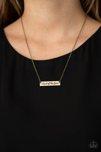 Land Of The Free - Brass Necklace 1019n