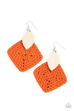 Load image into Gallery viewer, Sabbatical WEAVE - Orange Earring 2782e