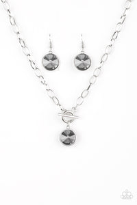 She Sparkles On -  Silver Necklace 1163N