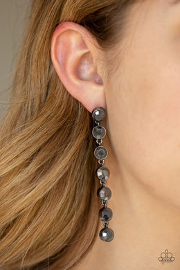 Dazzling Debonair - Black Earring 2524e