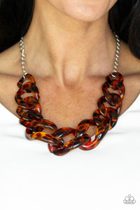 Red - HAUTE Mama - Brown necklace 22n
