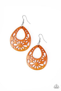Merrily Marooned- Orange Earrings 2627E