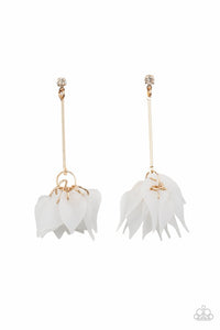 Suspended In Time - Gold Earring 2813e