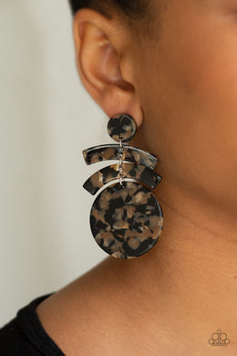 In The HAUTE Seat - Black Earring 18E